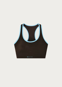 Stellar Sports Bra, Coffee/Bright Blue | PE Nation