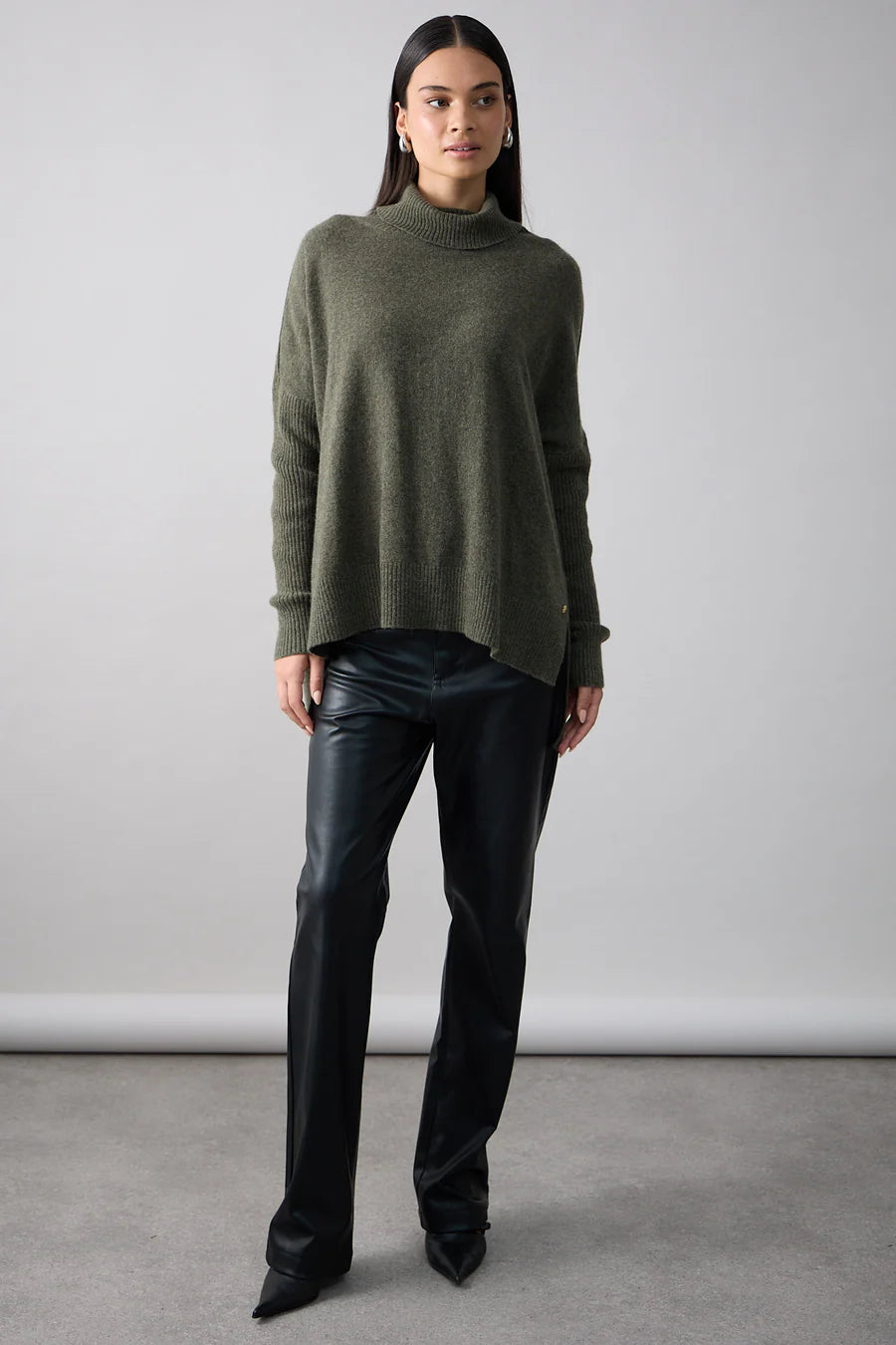 Gigi Step Rollneck, Military | Mia Fratino