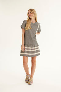 Dress 2 O Short Sleeves Ecru & Black | Summery Copenhagen