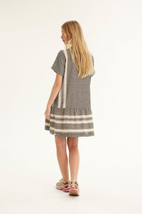 Dress 2 O Short Sleeves Ecru & Black | Summery Copenhagen