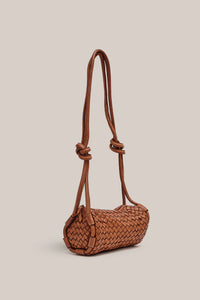 Woven Tube Crossbody Tan | Vestirsi