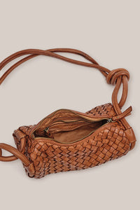 Woven Tube Crossbody Tan | Vestirsi