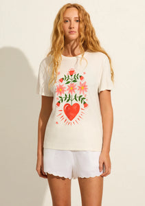 Fallen Hearts Classic Tee off white / Auguste the Label