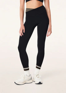 Wander Full Length Legging, Black and Tarmac | PE Nation