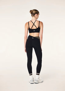 Wander Full Length Legging, Black and Tarmac | PE Nation