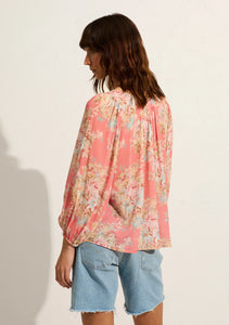 Willow Blouse, Bijoux floral Rose Pink | Auguste the Label