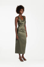 Load image into Gallery viewer, Alabastra Dress in Maple Satin