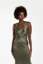 Load image into Gallery viewer, Alabastra Dress in Maple Satin