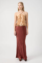 Load image into Gallery viewer, Crush Bias Maxi Skirt Shiraz | Third Form