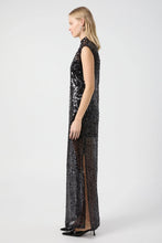 Load image into Gallery viewer, Reflection Sequin Maxi Dress, Black | Third Form