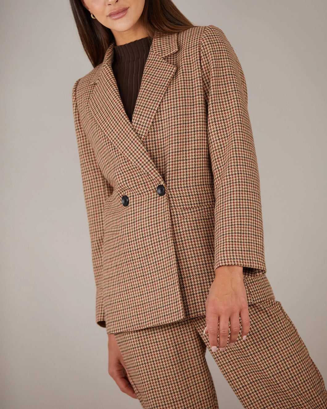 Equinox Wool Check Blazer | Amelius