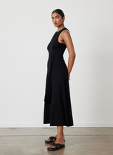 Load image into Gallery viewer, Isabel Organic Cotton Cashmere Knit Midi Dress, Black | Joslin