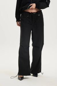 Streetwise Parachute Pants, Black | Third Form