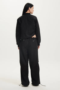 Streetwise Parachute Pants, Black | Third Form