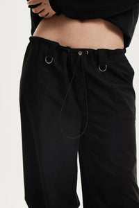 Streetwise Parachute Pants, Black | Third Form